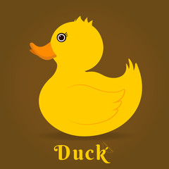 Female duck Flat logo