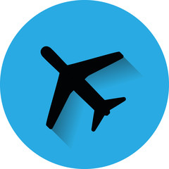 Icon flying plane