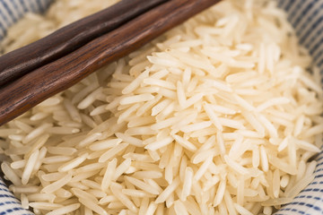basmati rice in a bowl