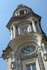 Clock tower of old building