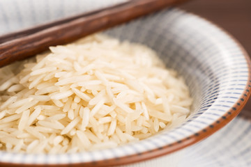 basmati rice in a bowl