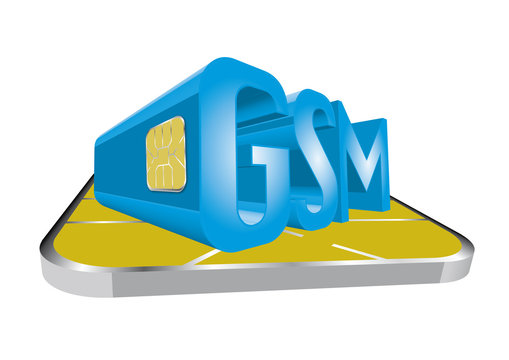3D GSM text on sim card