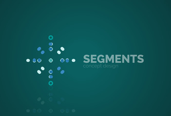 Vector outline minimal abstract geometric logo