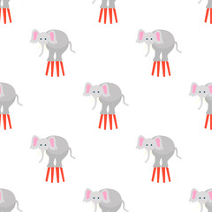 Color circus elephant icon