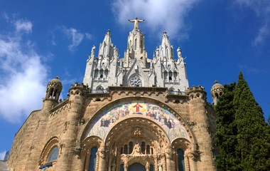 Expiatory Church of the Sacred Heart of Jesus in Barcelona, Spain