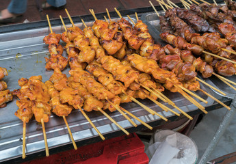 Grilled chicken skewers
