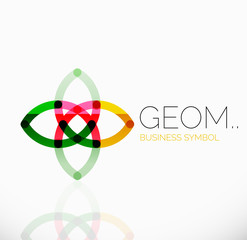 Logo, linear abstract geometric icon