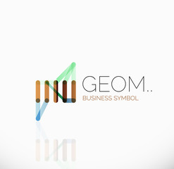 Logo, linear abstract geometric icon