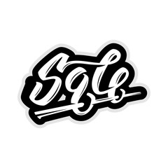 Sale lettering design