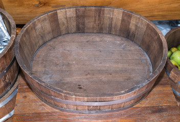 wooden tub