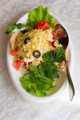 slate in the form of heart, background. Valentines day