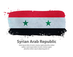 flag of Syria. vector illustration