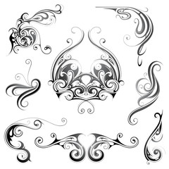 Set of grphic design elements