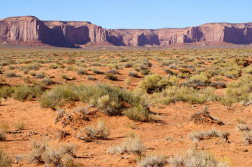 View of Monument Valley Navajo Tribal Park