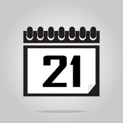 Calendar icon number 21