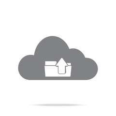 Cloud computing business service icon
