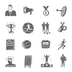 Obraz premium Coaching And Sport Icons Set