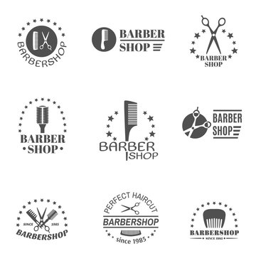 Barber Shop Label Set