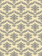 Foto op Canvas Vector colorful damask seamless floral pattern background. Color © cosveta