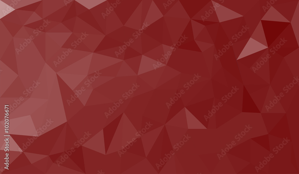 Aufkleber red abstract geometric triangular polygon style illustration graphic background