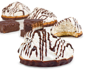 Isolated image of tasty cookies closeup