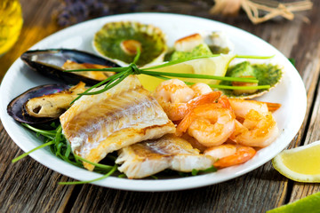 Sea food plate