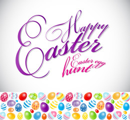 Naklejka na ściany i meble Happy Easter Spring Background Illustration