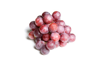 red grape isolated on white
