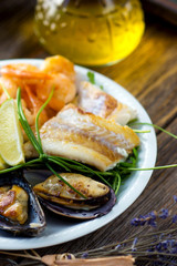 Sea food plate