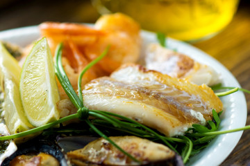 Sea food plate