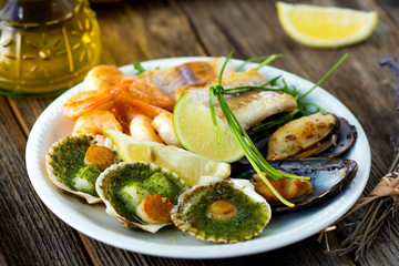 Sea food plate