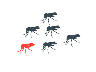 Swarm Zika Mosquitoes - 102078499