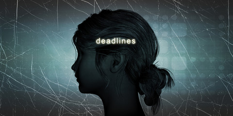 Woman Facing Deadlines