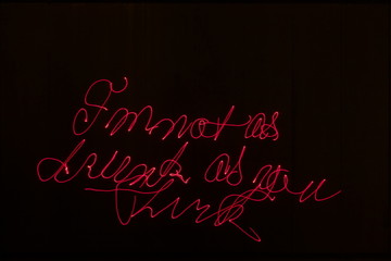 Painting with Laser Light - Not as Drunk as You Think