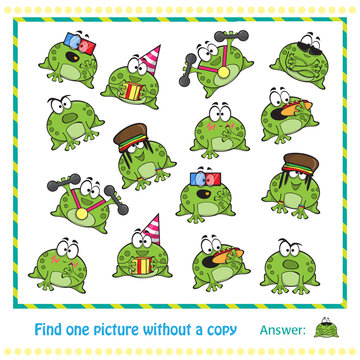 Emotional cute frogs