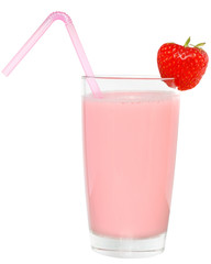 Fruit smoothie isolated