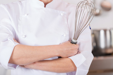 Chef with a whisk