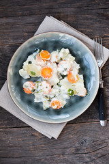 Kohlrabi with white sauce