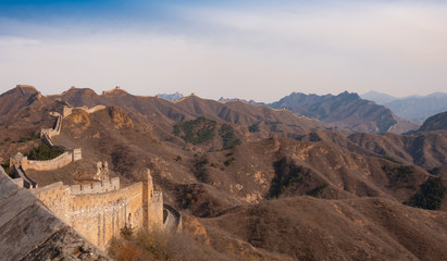 Great wall of china in jinshanling