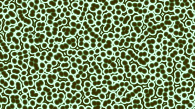 Green Living Cells Background (24fps). An animated moving background full of thousands of microscopic green living cells that are multiplying and flourishing with life.