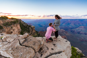 Naklejka premium Proposal in Grand Canyon