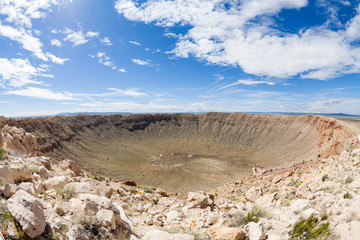 View of the Meteor Crater, Flagstaff, Arizona