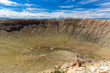 View of the Meteor Crater, Flagstaff, Arizona