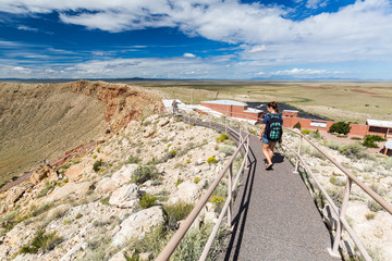 View of the Meteor Crater, Flagstaff, Arizona