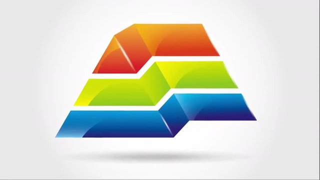Pyramid icon design, Video animation 