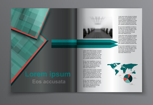 Magazine layout. Vector