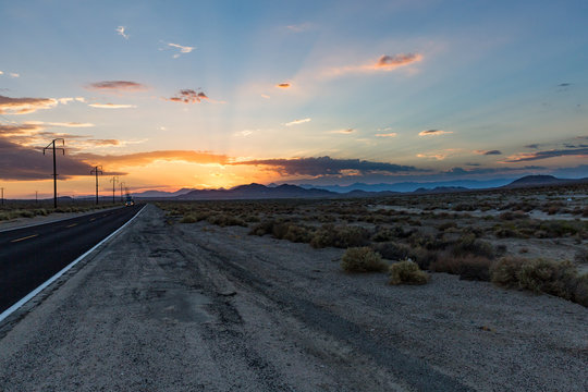 Sunset near Trona, California © oscity