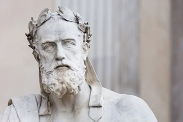 Photo sur Plexiglas Monument historique Portrait de la statue du philosophe grec Xénophon