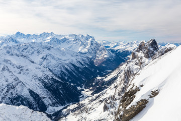 Views from the ski resort Engelberg, Switzerland