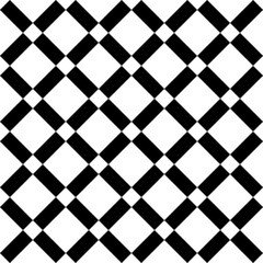 Abstract seamless black and white pattern - vector illustration